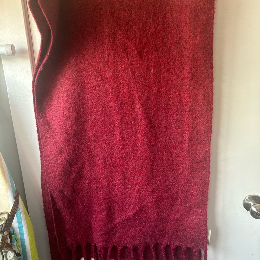 Maurices Red Shrug with Fringe Detail